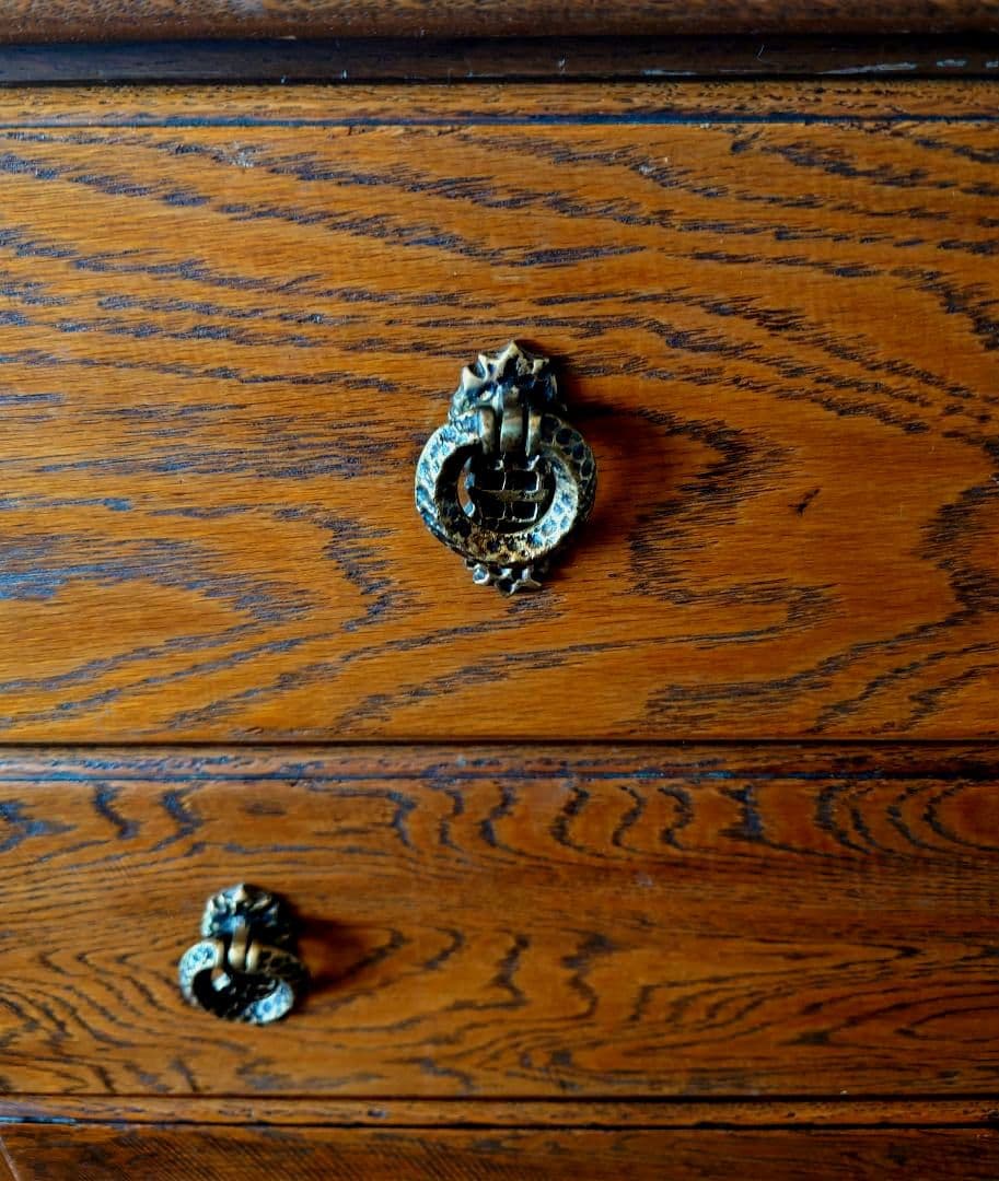 アンティーク調 チェスト4段 EZO製 エゾ クラッシック ブラウン