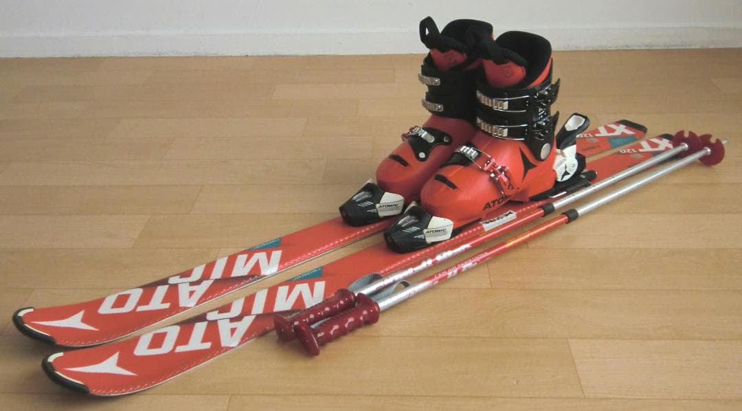 ■■送料無料■アトミック■子供用スキーセット■120/22-22.5■WAX済■