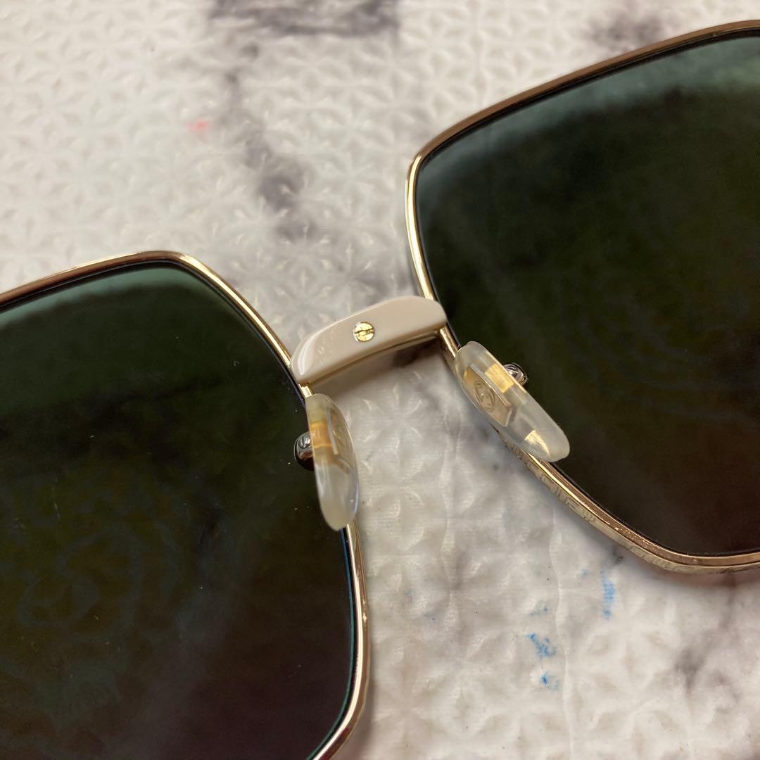 美品 GUCCI サングラス タイガーグラフィック ミラーアビエーターサングラス