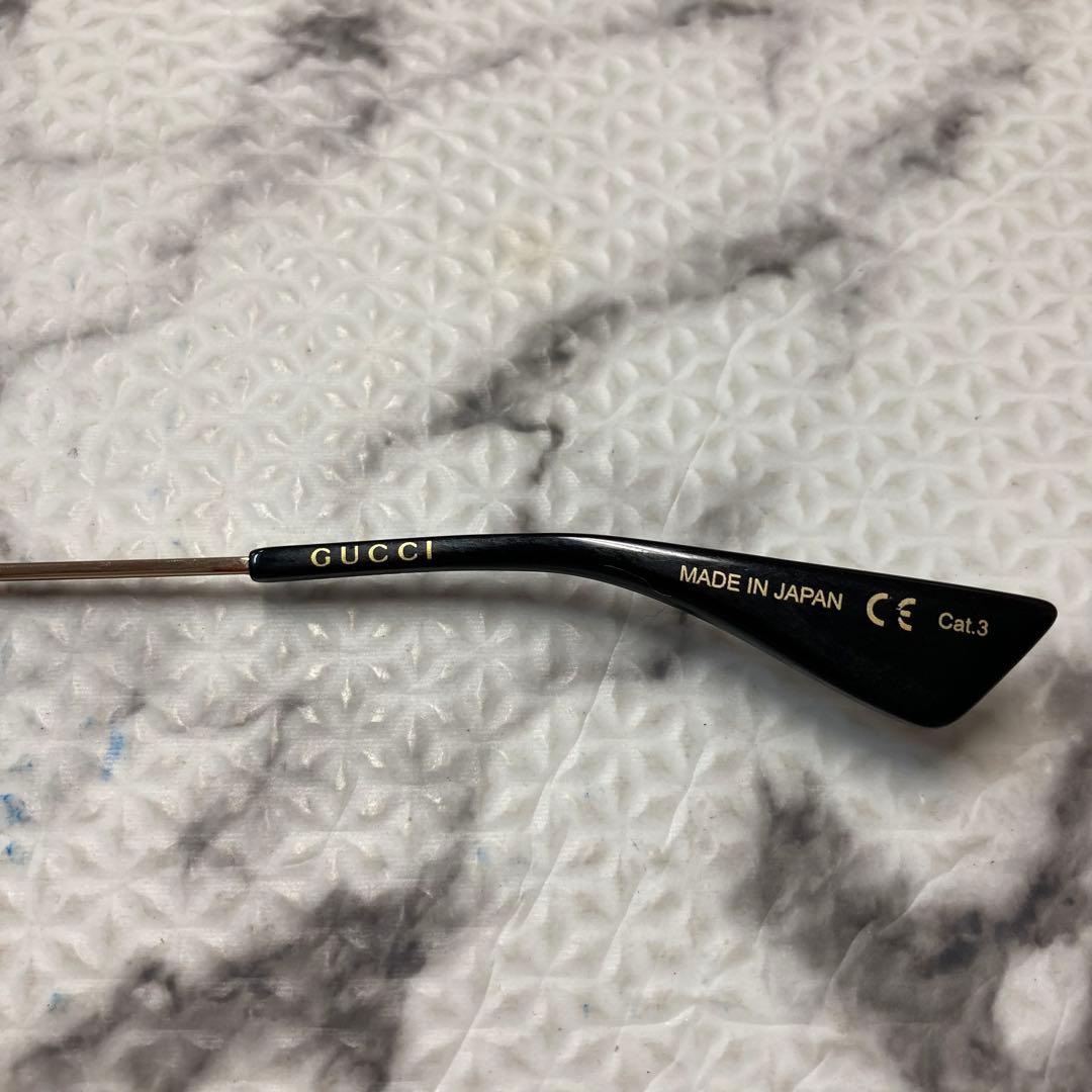 美品 GUCCI サングラス タイガーグラフィック ミラーアビエーターサングラス