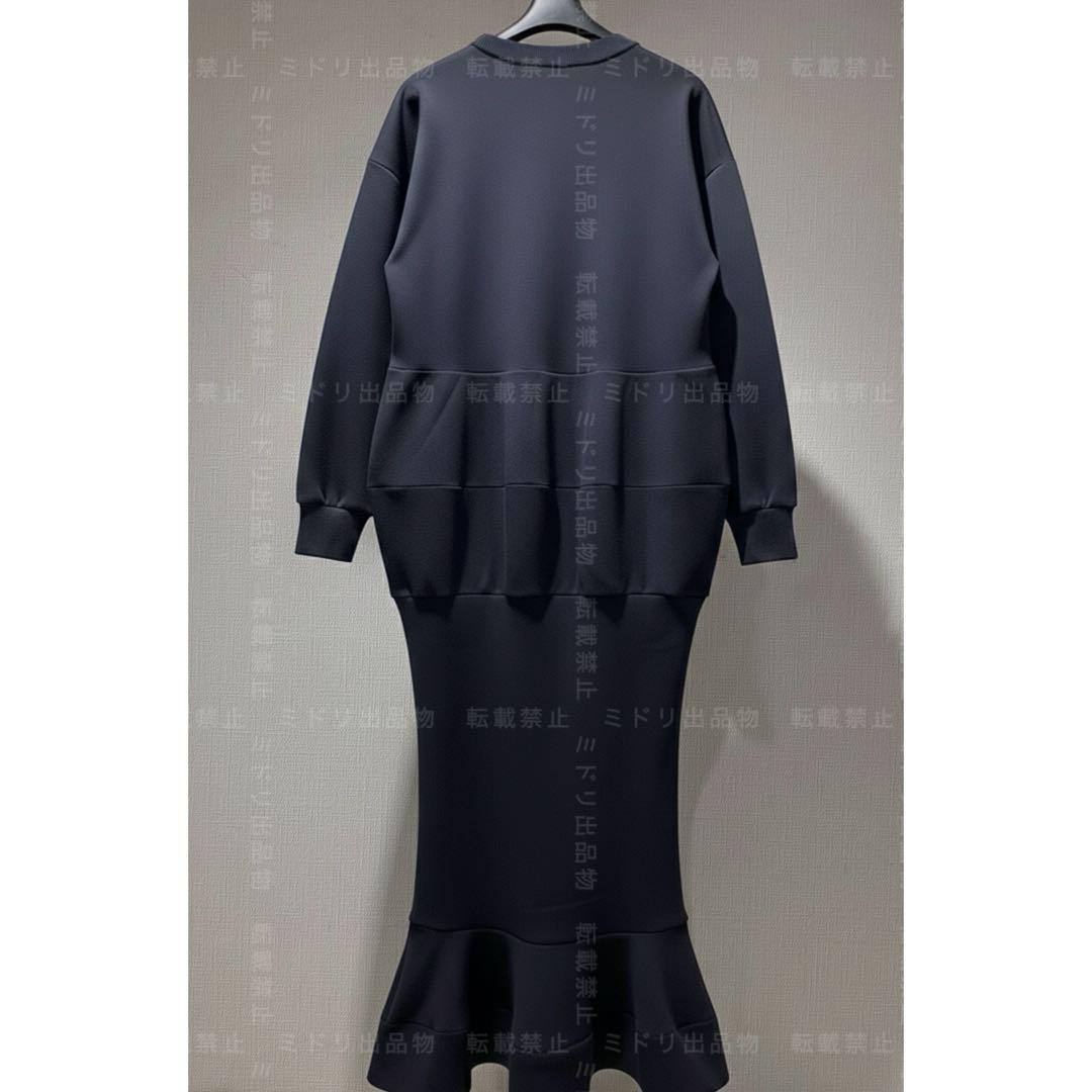 【専用】ENFOLD ダークネイビー PEPLUM DRESS ペプラムドレス