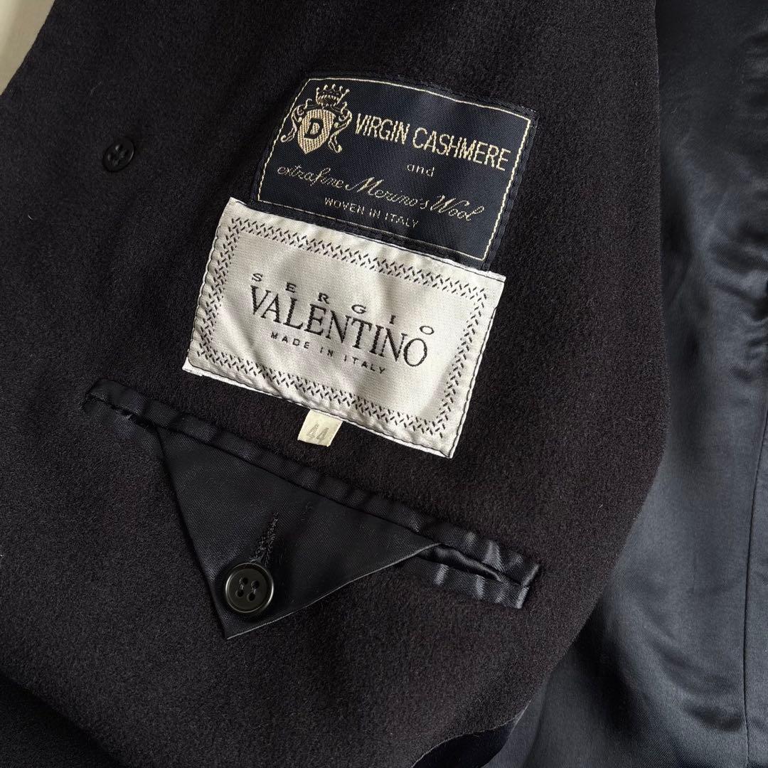 80s VALENTINO wool×cashmere 2way coat