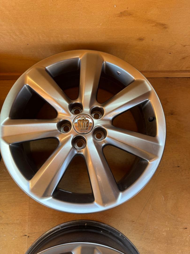 富士様クラウン18インチ シルバー 5スポークホイールセット