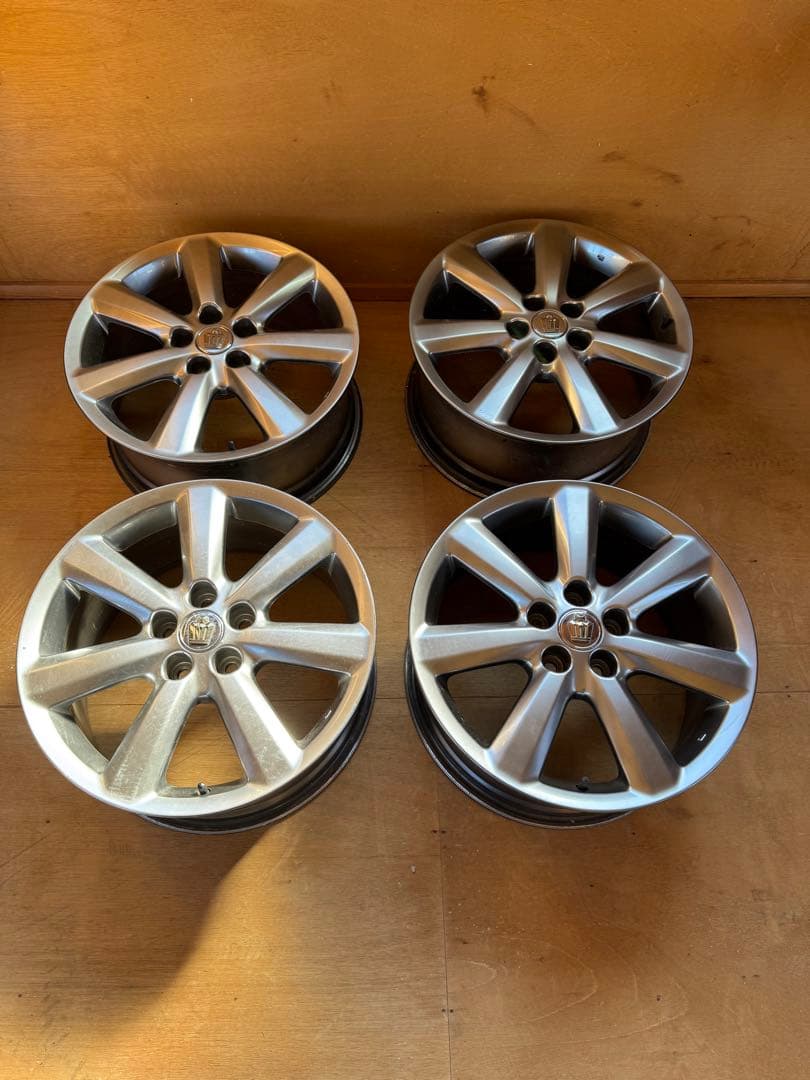 富士様クラウン18インチ シルバー 5スポークホイールセット
