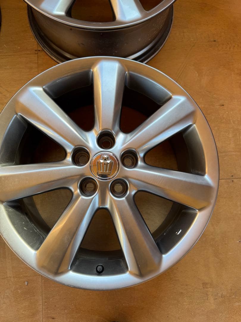 富士様クラウン18インチ シルバー 5スポークホイールセット