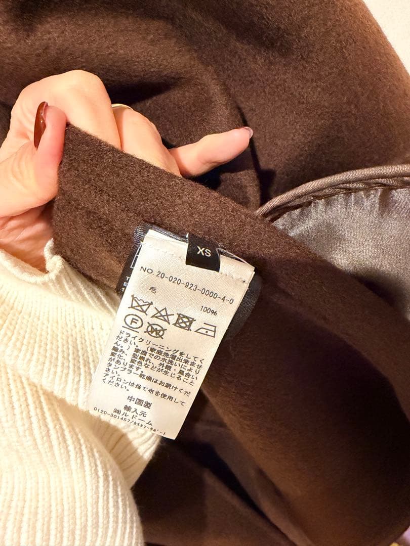 TOTEMEトーテム　ブラウン シグネチャーコート