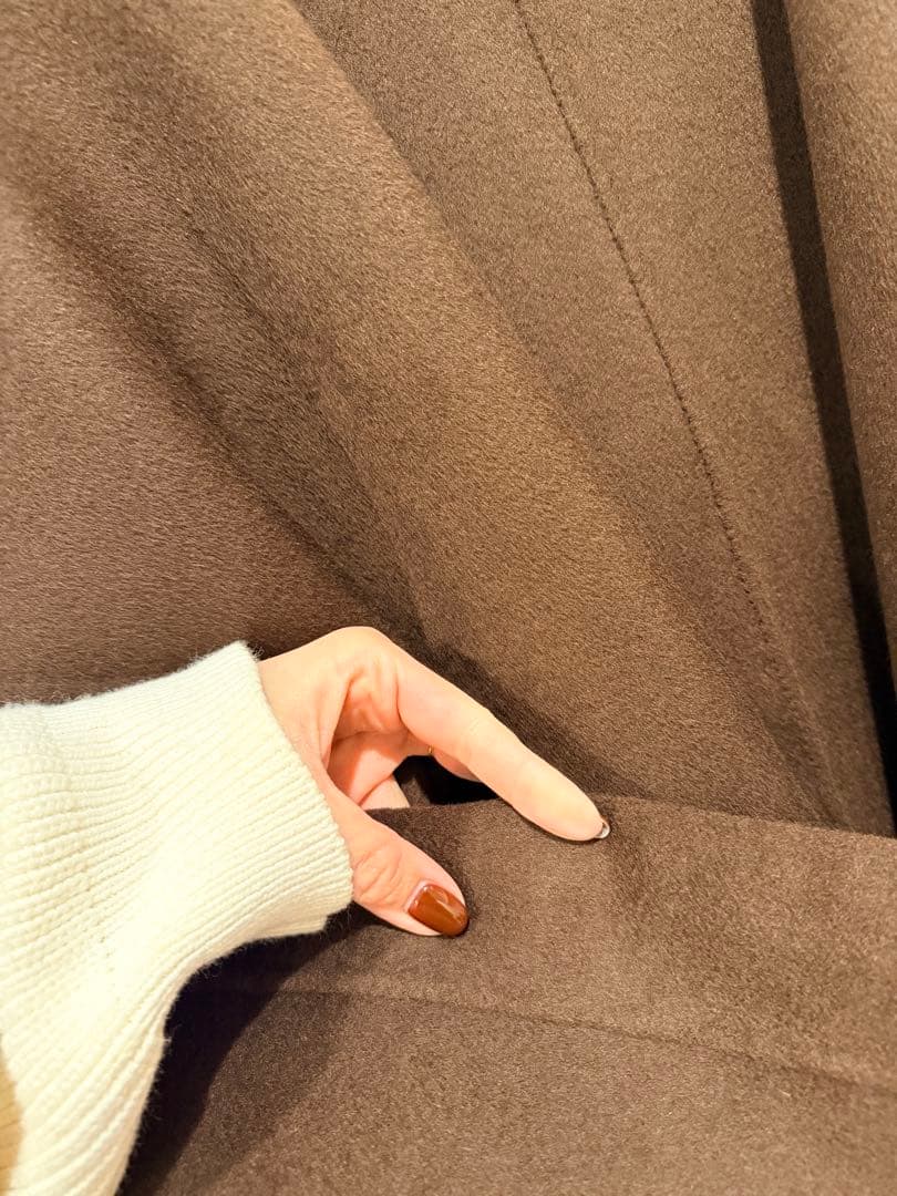 TOTEMEトーテム　ブラウン シグネチャーコート