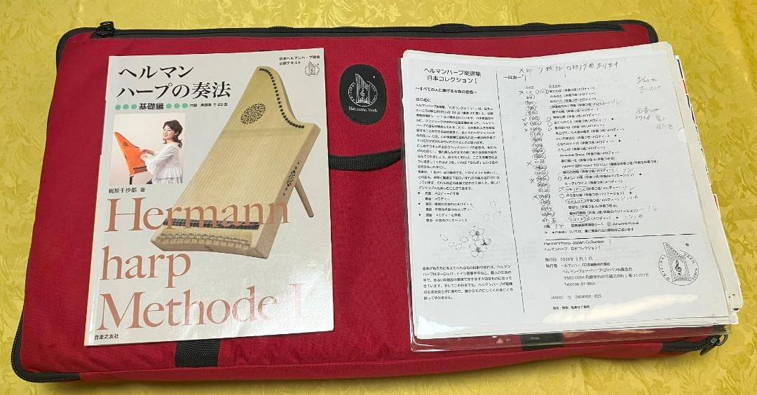 ペ*＊様 ドイツ製ヘルマンハープ　エントリーモデルMタイプ25弦　ケース他