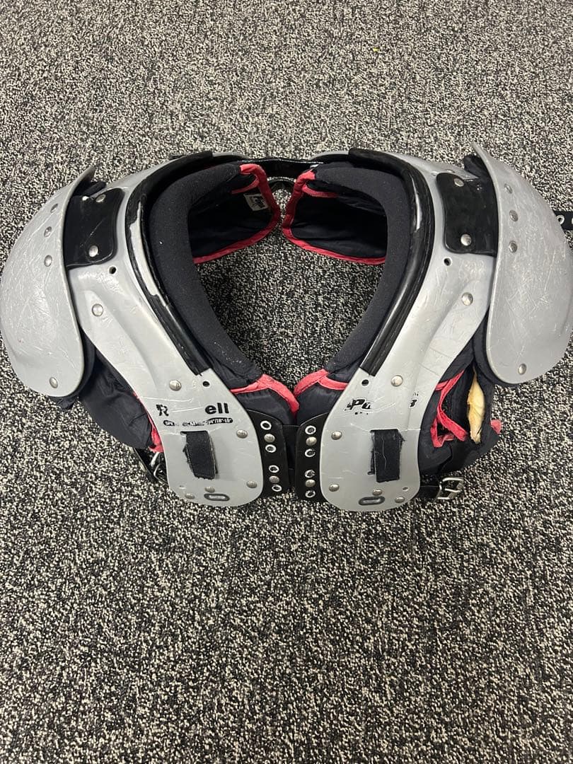 Riddell ショルダーパッド グレー/ブラック