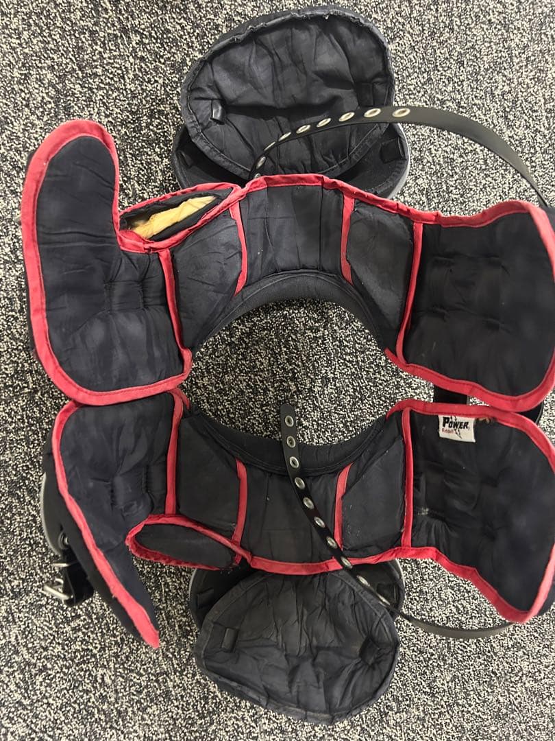 Riddell ショルダーパッド グレー/ブラック