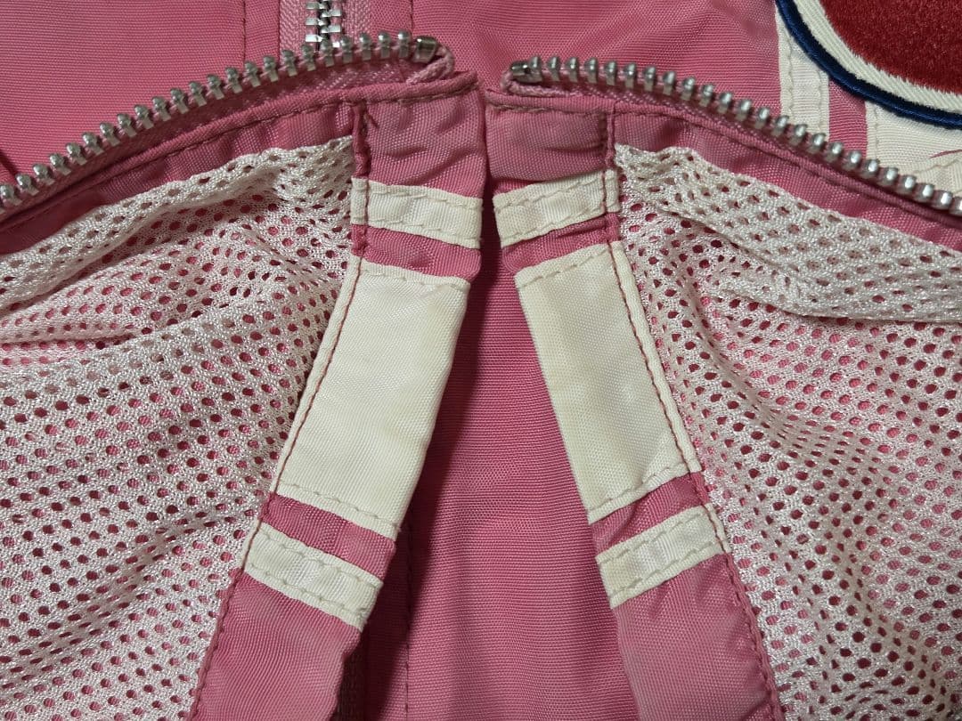 00s HYSTERIC GLAMOUR ロゴ ワッペン ジャケット ピンク