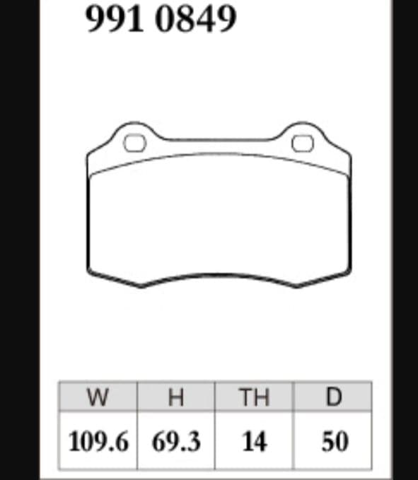 ディクセル Z-Type 991 0849 ブレーキパッド 4枚セット