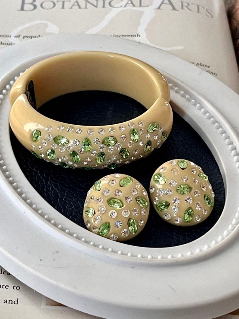 超希少！WEISS ヴィンテージ バングル＆イヤリングB77