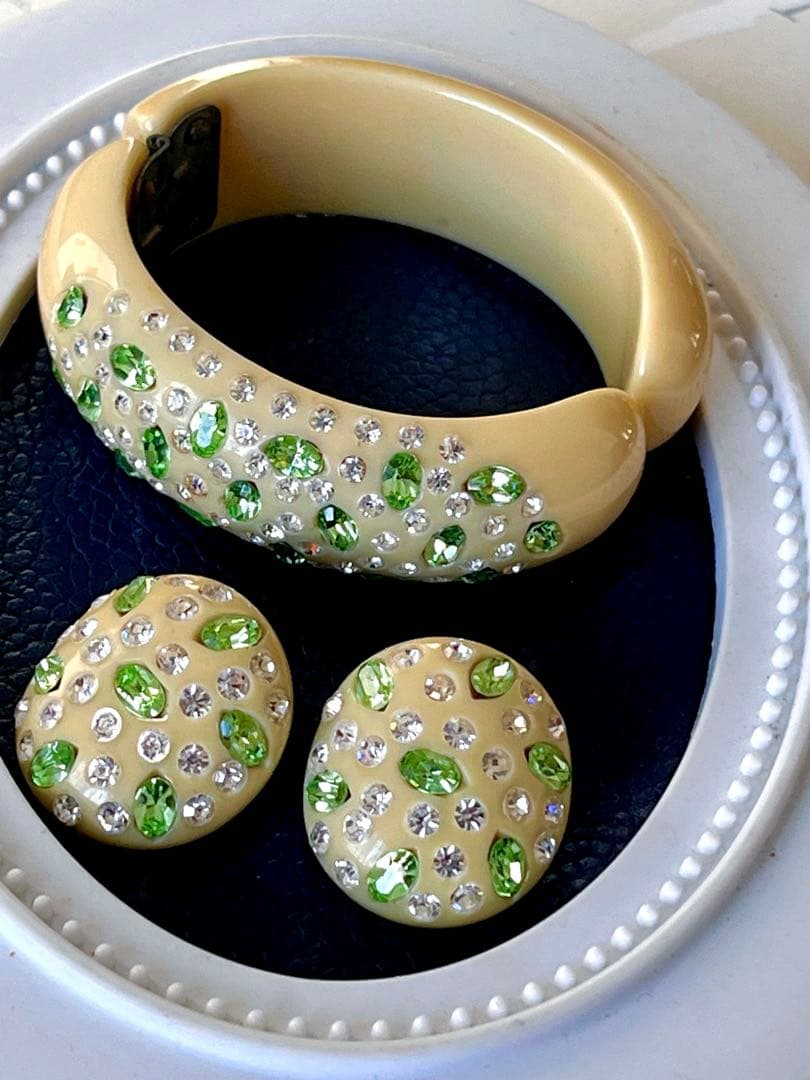 超希少！WEISS ヴィンテージ バングル＆イヤリングB77