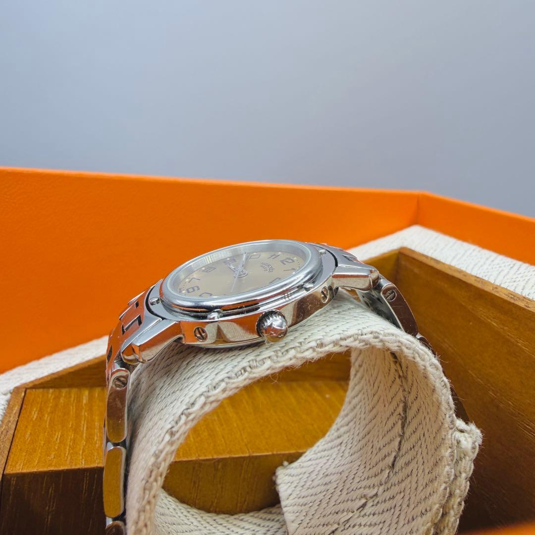 HERMÈS エルメス クリッパー クォーツ レディース 腕時計 SS 箱付