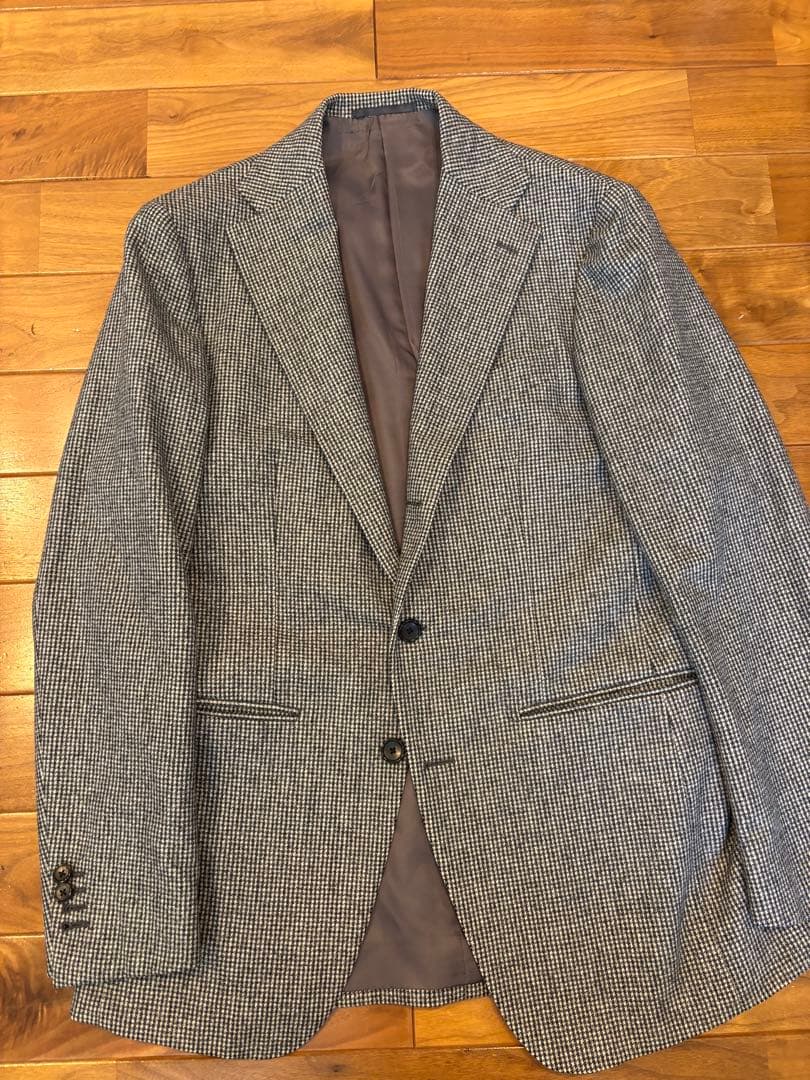 エストネーション　千鳥格子　3ピーススーツ