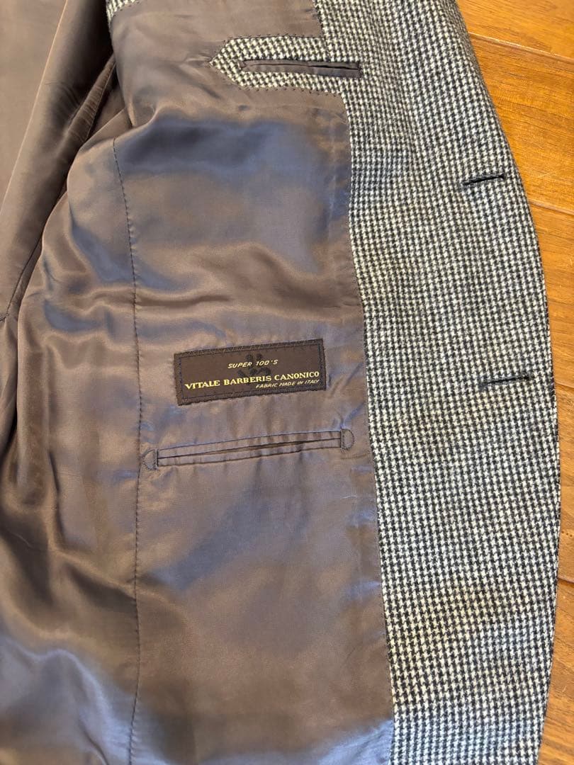 エストネーション　千鳥格子　3ピーススーツ