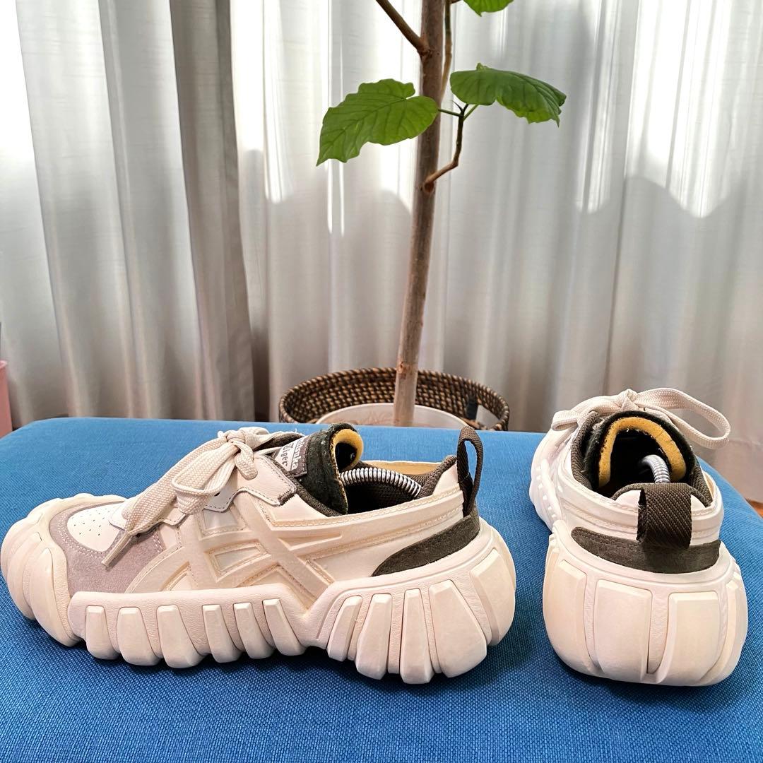 オニツカタイガー デンティグレ LS ホワイト グレー 24cm