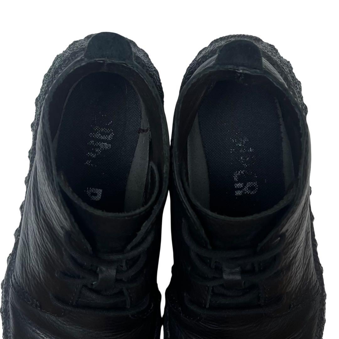 【美品】CAMPER 40 グランド ミシュラン レザー 厚底 オールブラック