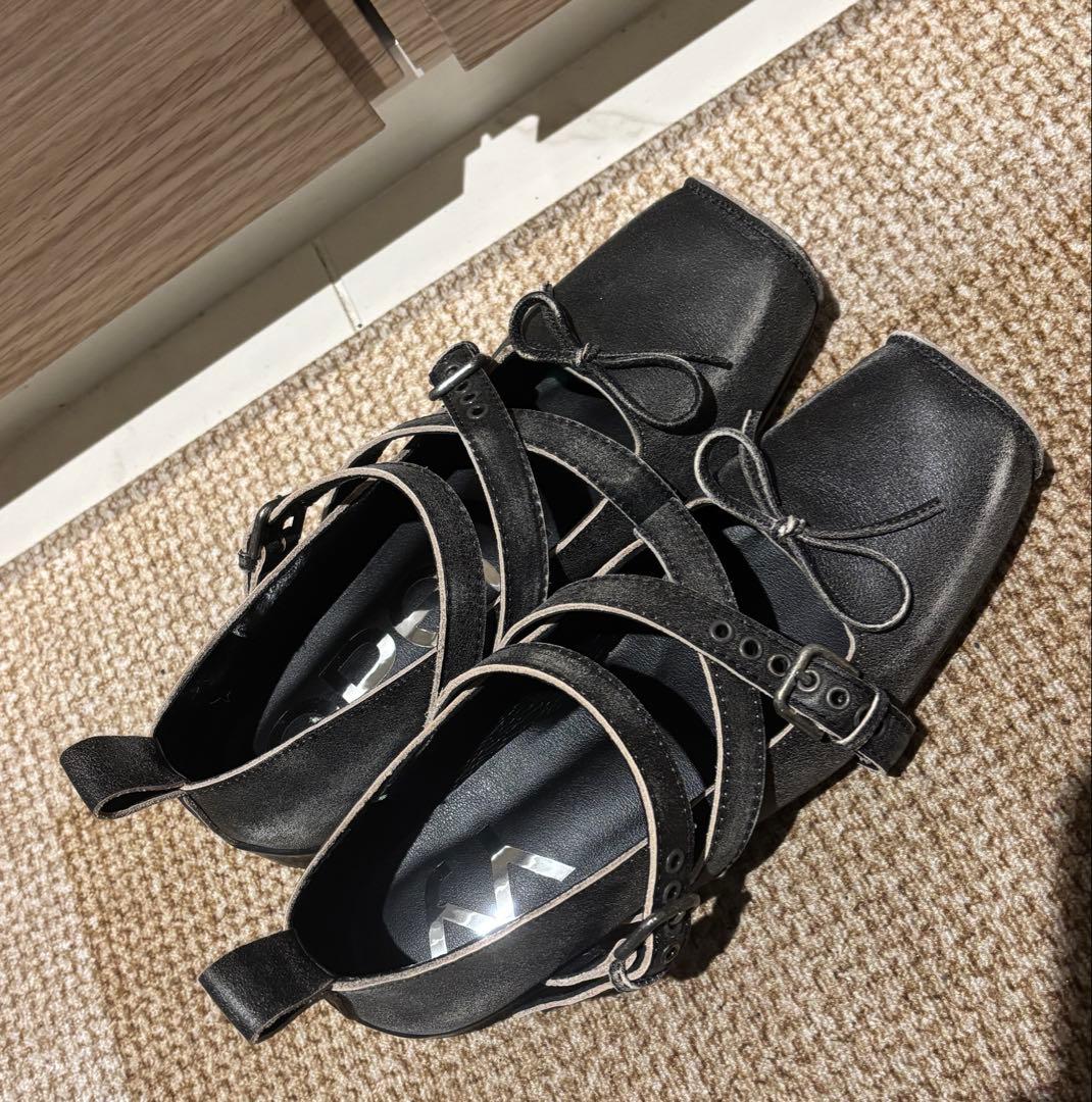 バレエ OPEN YY Cross Buckle Ballet Flats