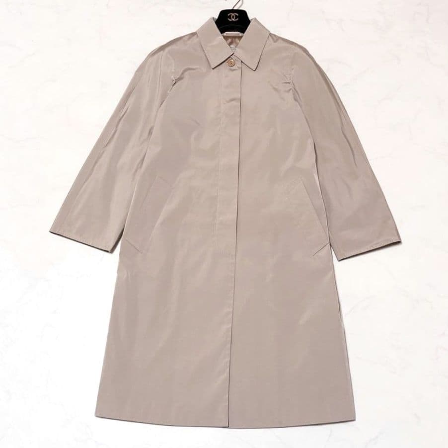 美品✨ マックスマーラ　ロングコート　薄手　スプリング　40　ベージュ　ゆったり
