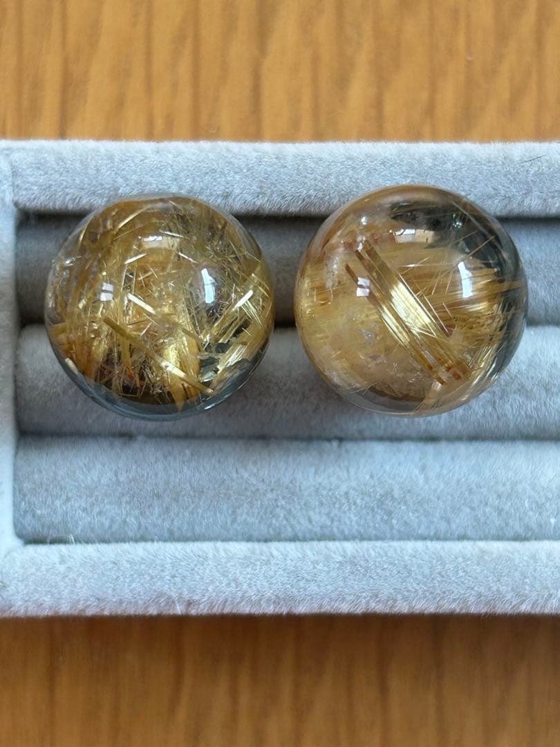 mw　ゴールドルチル丸玉17ミリ2粒