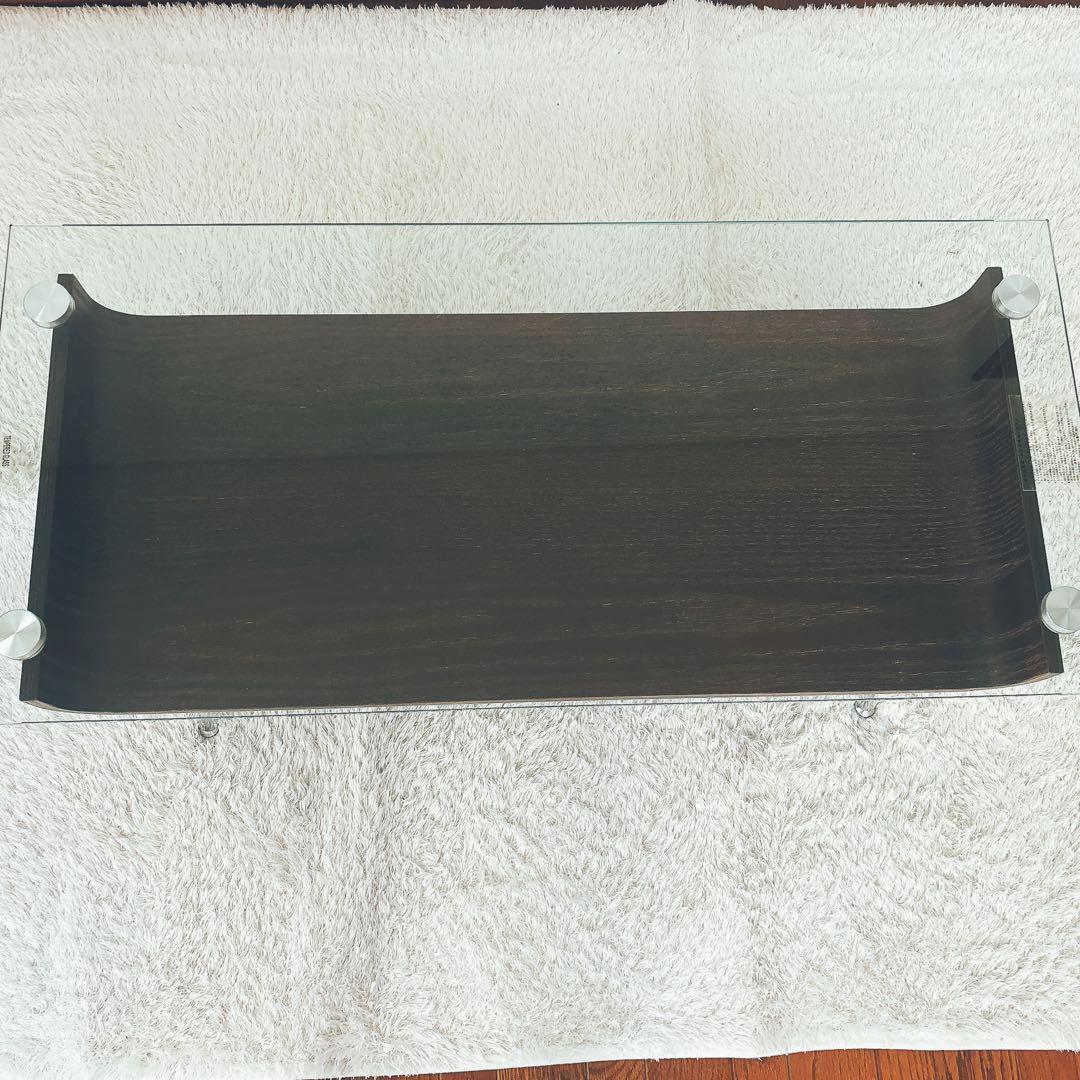 旧型】ニトリ センターテーブル ノルディック 強化ガラス ミッドセンチュリー