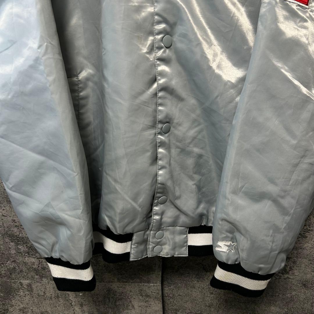 90s スターター NFL レイダース　スタジャン　XXL シルバー　長瀬智也