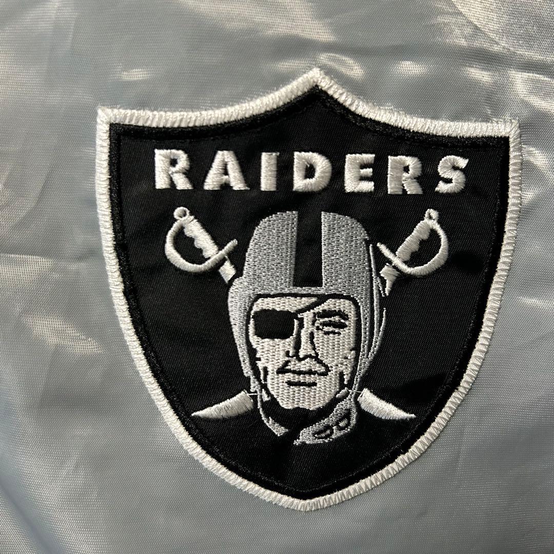 90s スターター NFL レイダース　スタジャン　XXL シルバー　長瀬智也