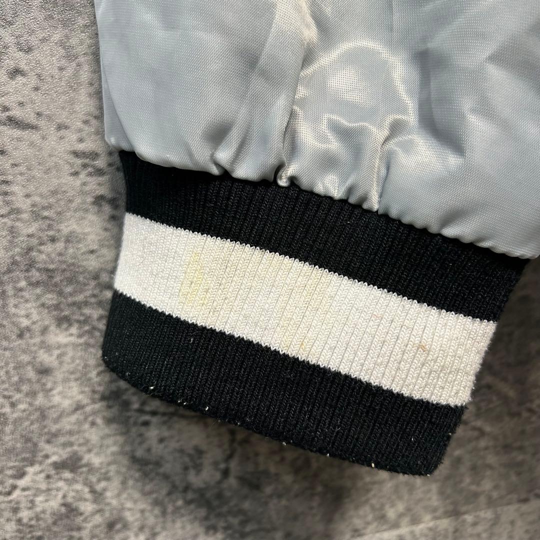 90s スターター NFL レイダース　スタジャン　XXL シルバー　長瀬智也