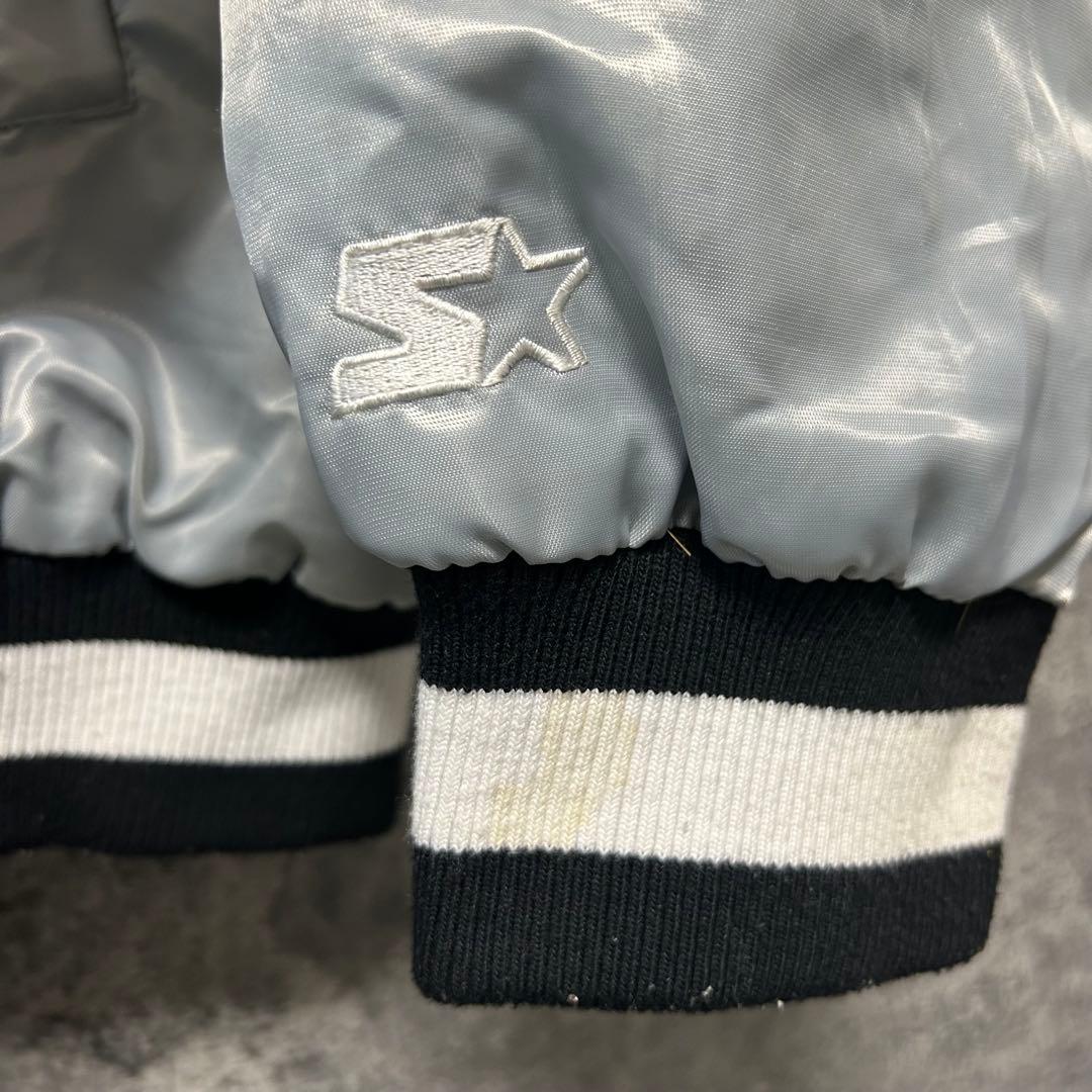 90s スターター NFL レイダース　スタジャン　XXL シルバー　長瀬智也