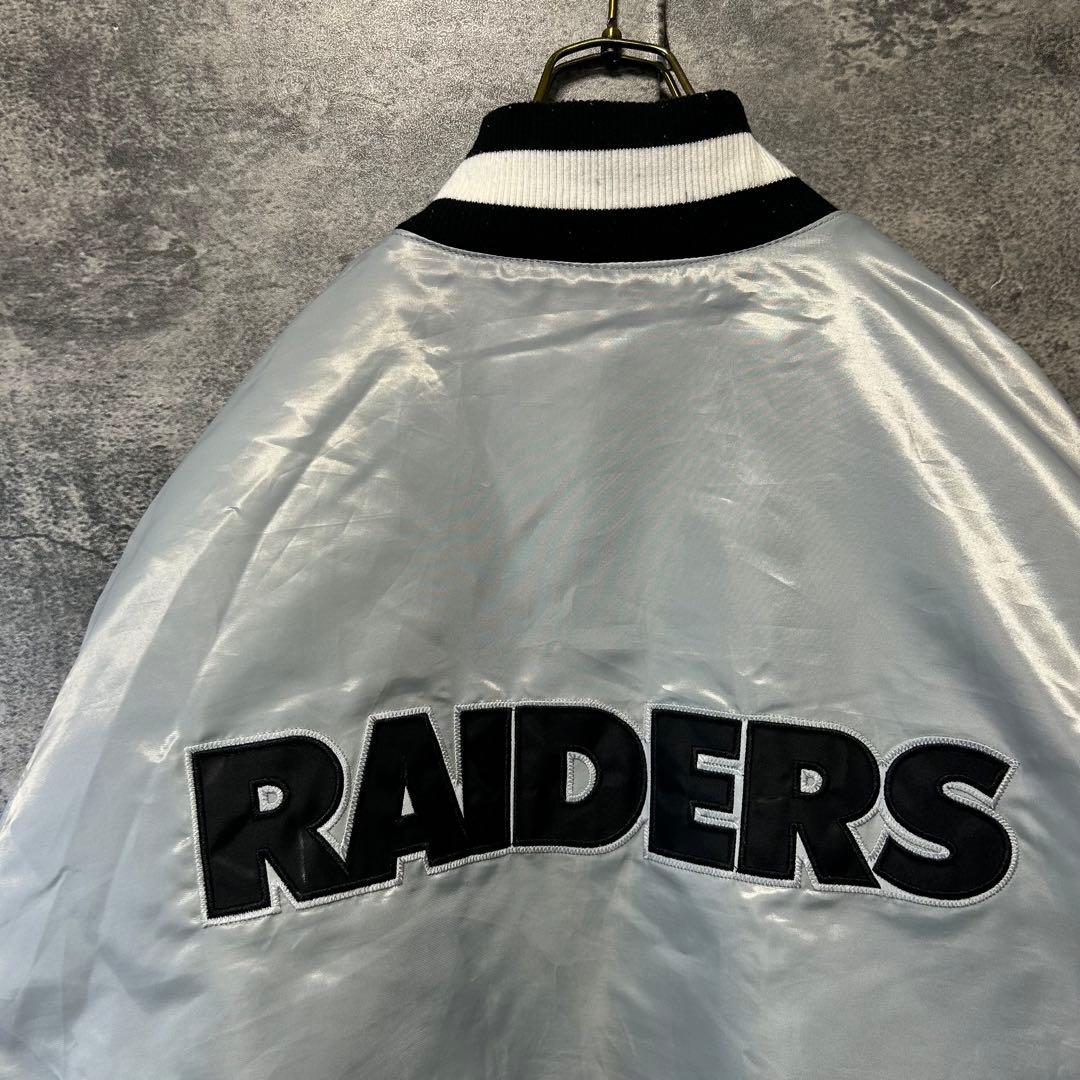 90s スターター NFL レイダース　スタジャン　XXL シルバー　長瀬智也