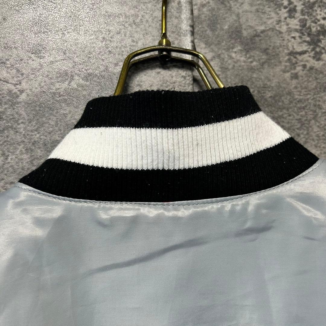 90s スターター NFL レイダース　スタジャン　XXL シルバー　長瀬智也