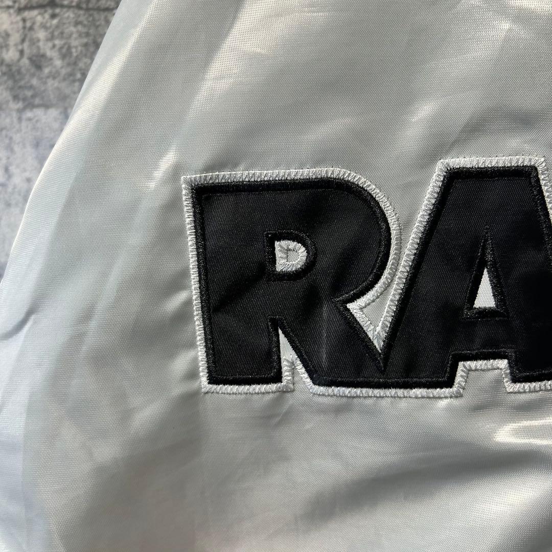 90s スターター NFL レイダース　スタジャン　XXL シルバー　長瀬智也