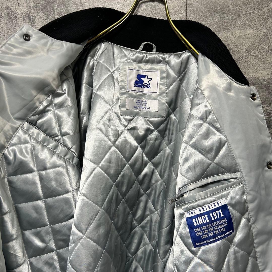 90s スターター NFL レイダース　スタジャン　XXL シルバー　長瀬智也