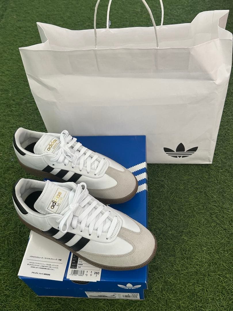 ❗️新品未使用箱付adidasアディダス サンバゴルフシューズUS8.5/26.0