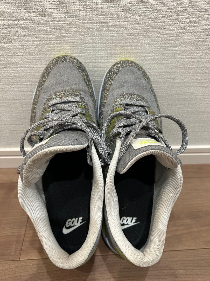 Nike Air Max ゴルフシューズ グレー/イエロー