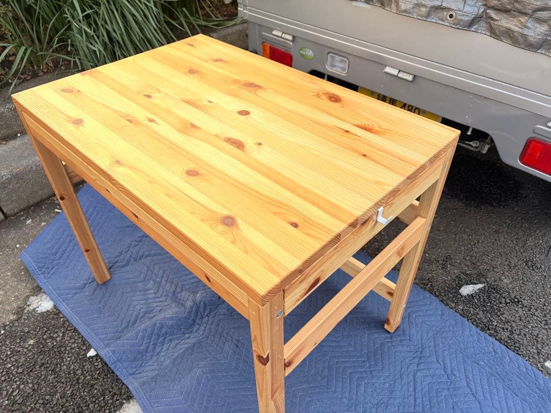 c*n様 美品 無印良品 MUJI パイン材 デスク 幅86×奥58×高70