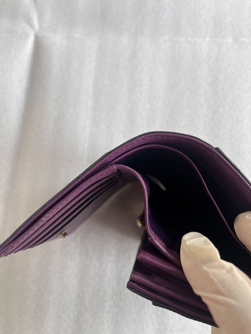 【未使用】PINKY&DIANNE ピンキー グレー ロゴ 二つ折り財布