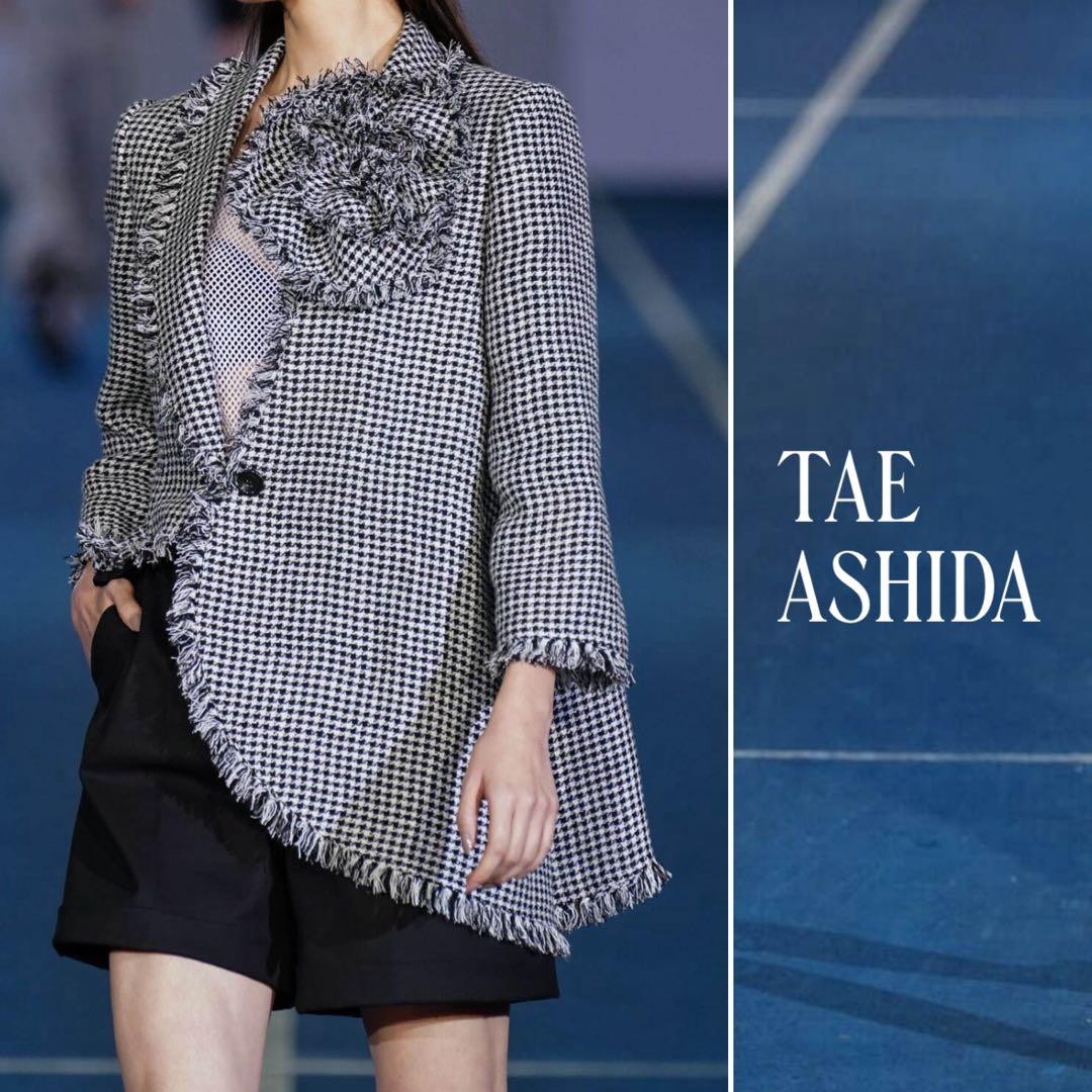 未使用級　美品TAE ASHIDA 2022　ツイードアシンメトリー ジャケット