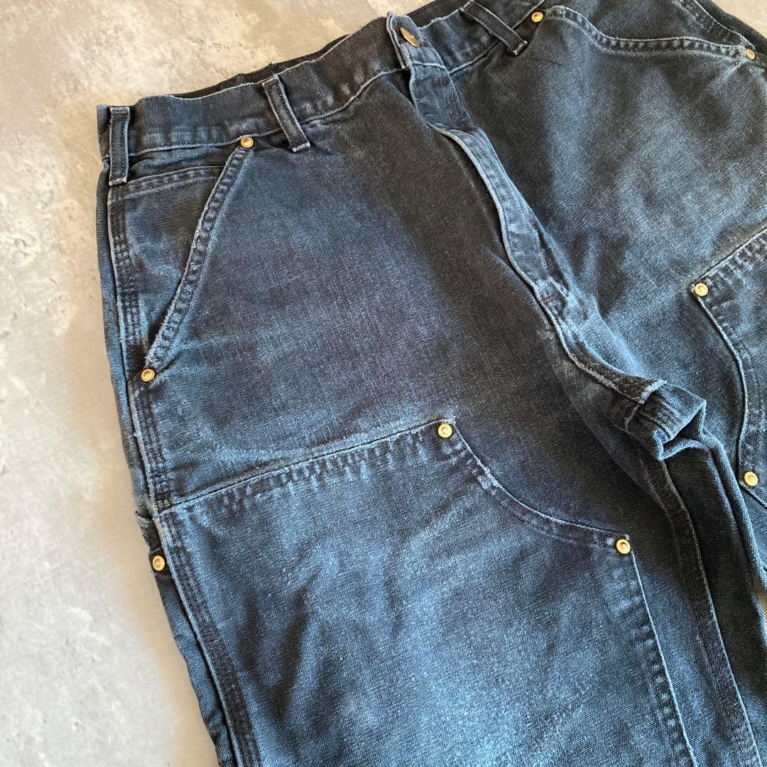 激渋USA製✨Carhartt（W34）ダブルニーペインターパンツ/ワーク
