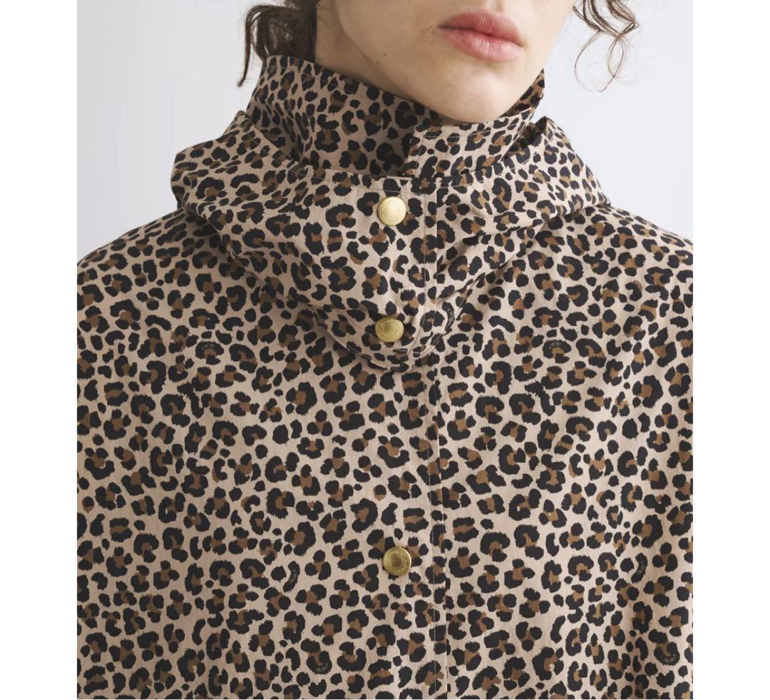 新品　トラディショナルウェザーウェア　フード レオパード レイン　コート