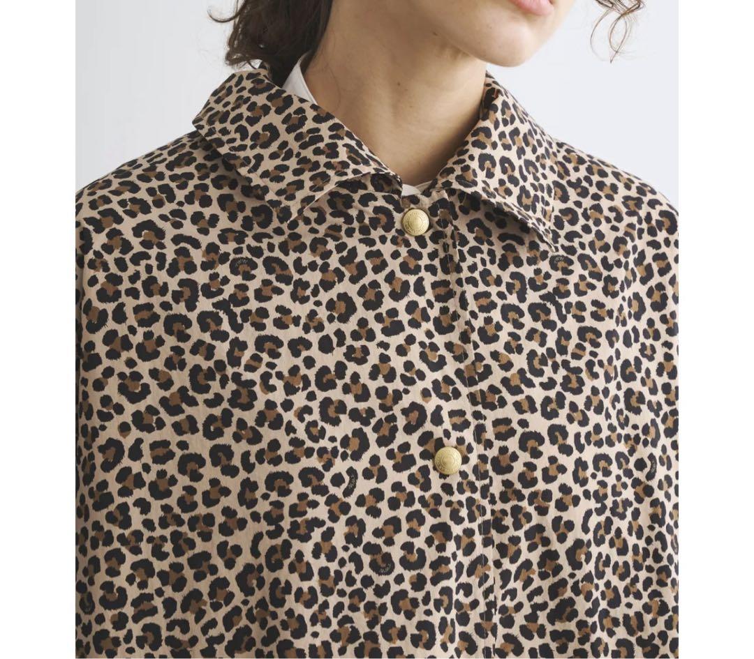 新品　トラディショナルウェザーウェア　フード レオパード レイン　コート