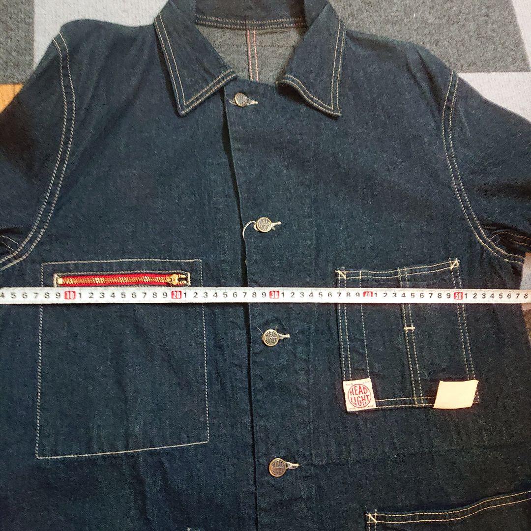 【新品・未使用】HEADLIGHT デニムカバーオール サイズ40 アメリカ製