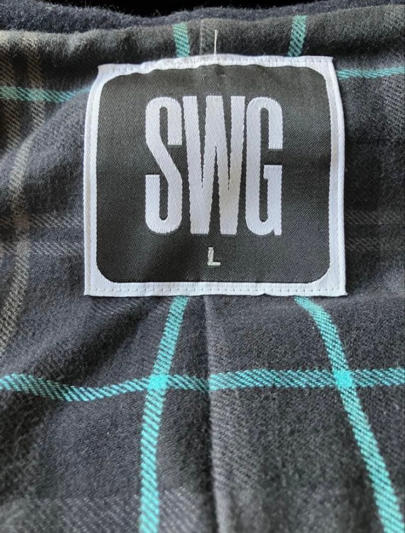 希少☆00's SWAGGER スワッガー ダッフルコート ウール L 裏原