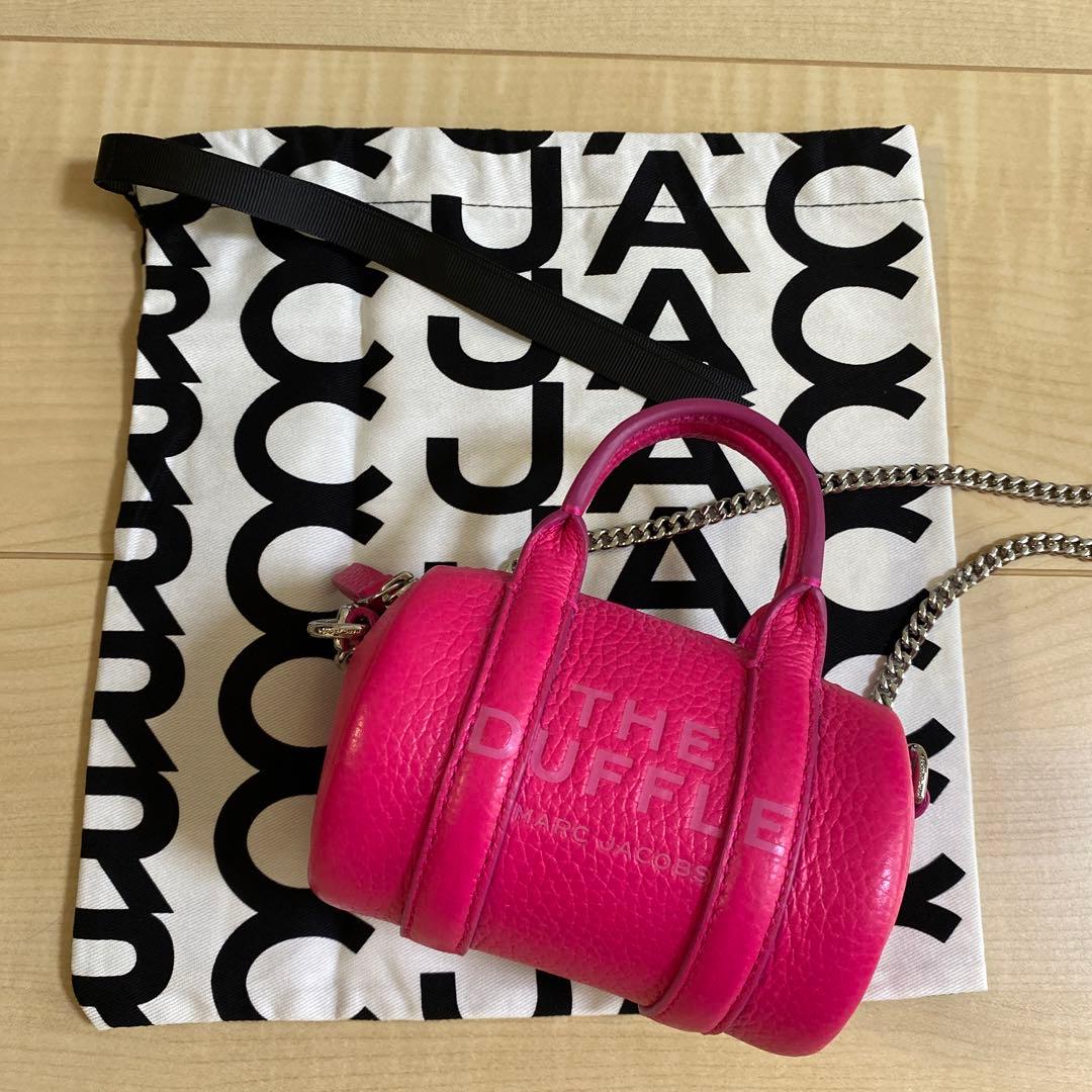 新品★マークジェイコブス ザ レザー ナノ ダッフル クロスボディ ピンク