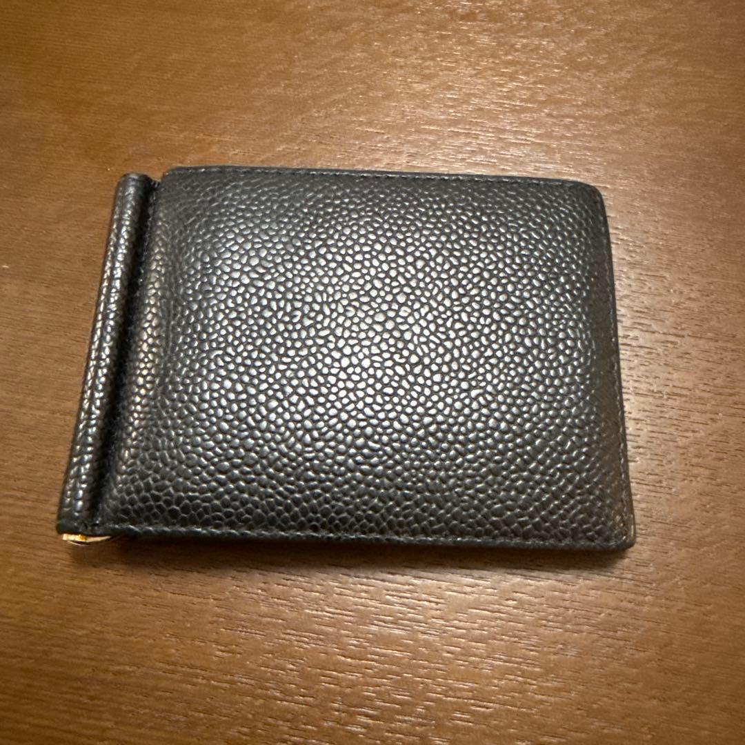 THOM BROWNE ブラック マネークリップ