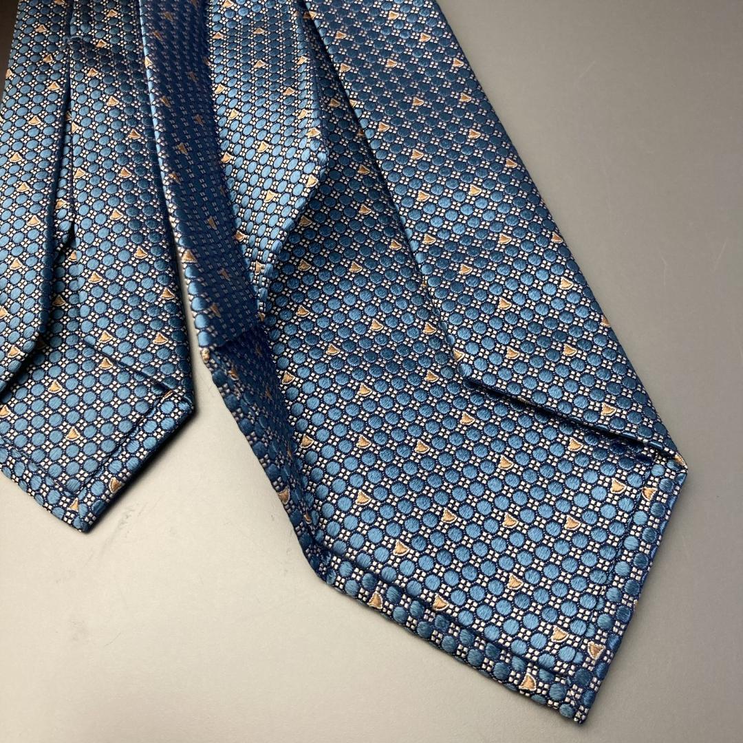 現行4.8万【未使用級】ブルガリ　BVLGARI　ジャカード織シルクネクタイ