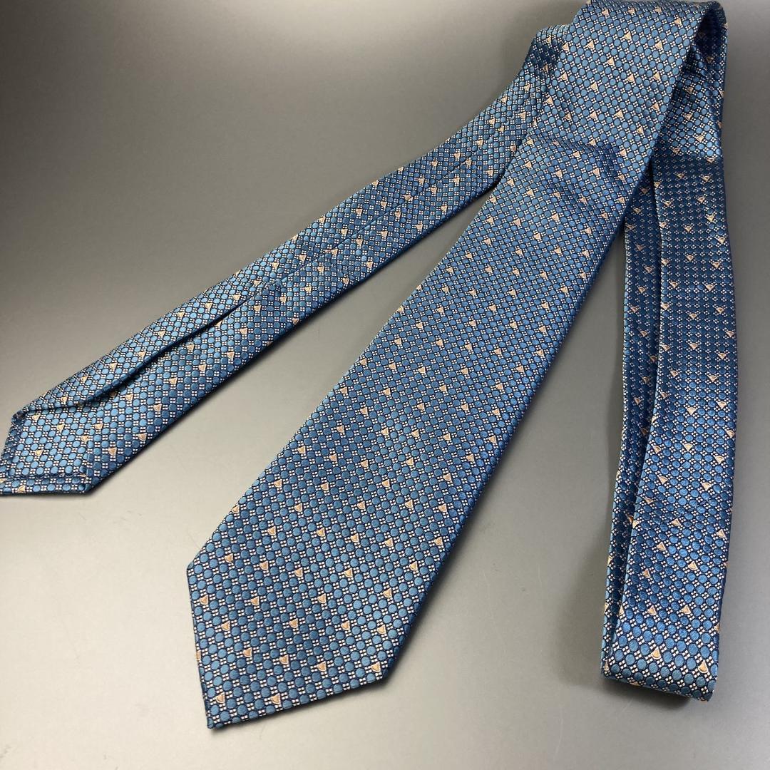 現行4.8万【未使用級】ブルガリ　BVLGARI　ジャカード織シルクネクタイ