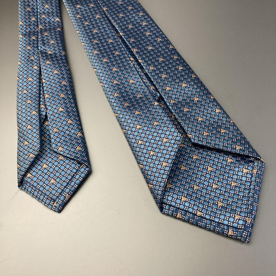 現行4.8万【未使用級】ブルガリ　BVLGARI　ジャカード織シルクネクタイ